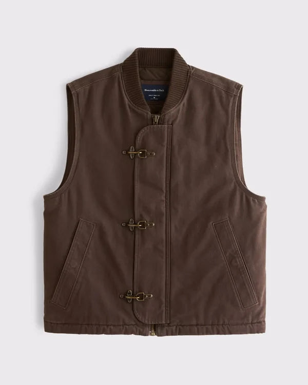 100% Cotton Fireman Clasp Workwear Vest