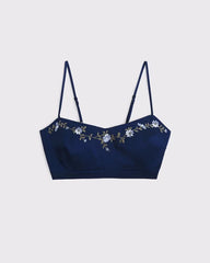 Bra-Free Embroidered Set Top
