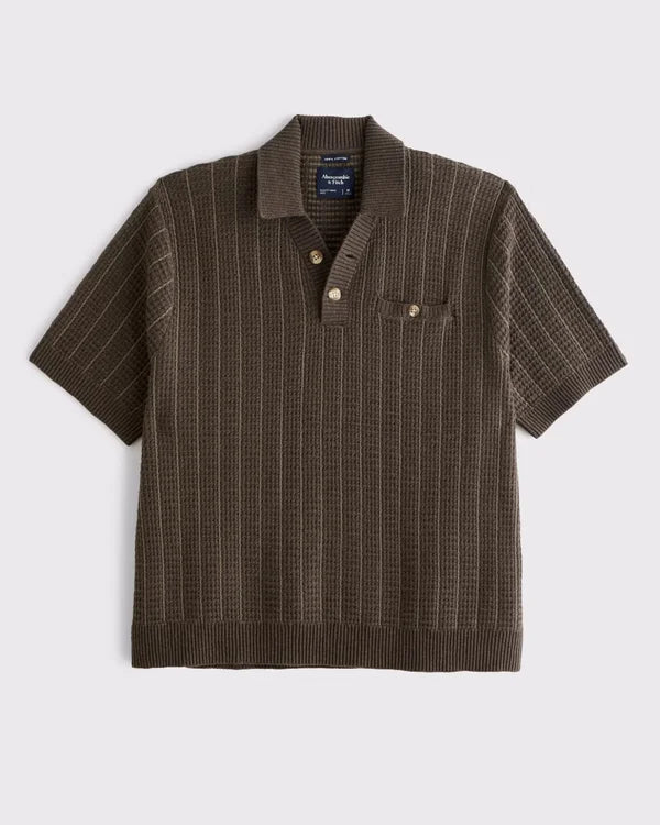 100% Cotton 2-Button Sweater Polo