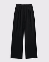 A&F Sloane Lightweight Crepe Tailored Wide Leg Pant