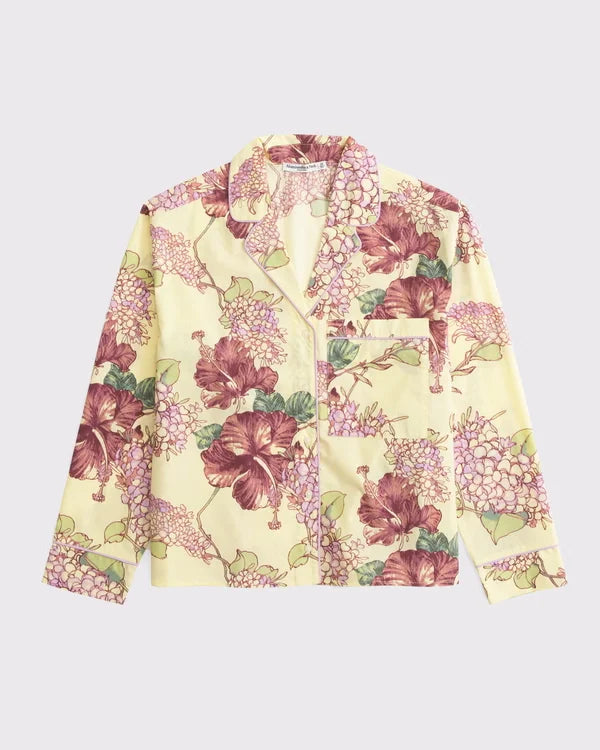 Cotton-Blend Sleep Shirt