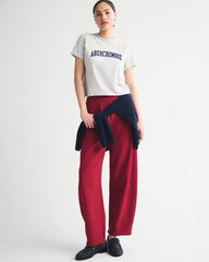 High Rise Forward Seam Barrel Sweatpant