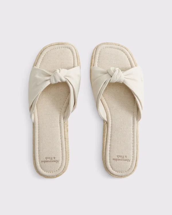 Knotted Slide Sandals