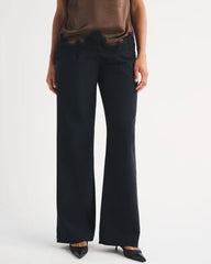 Curve Love A&F Sloane Low Rise Tailored Wide Leg Pant